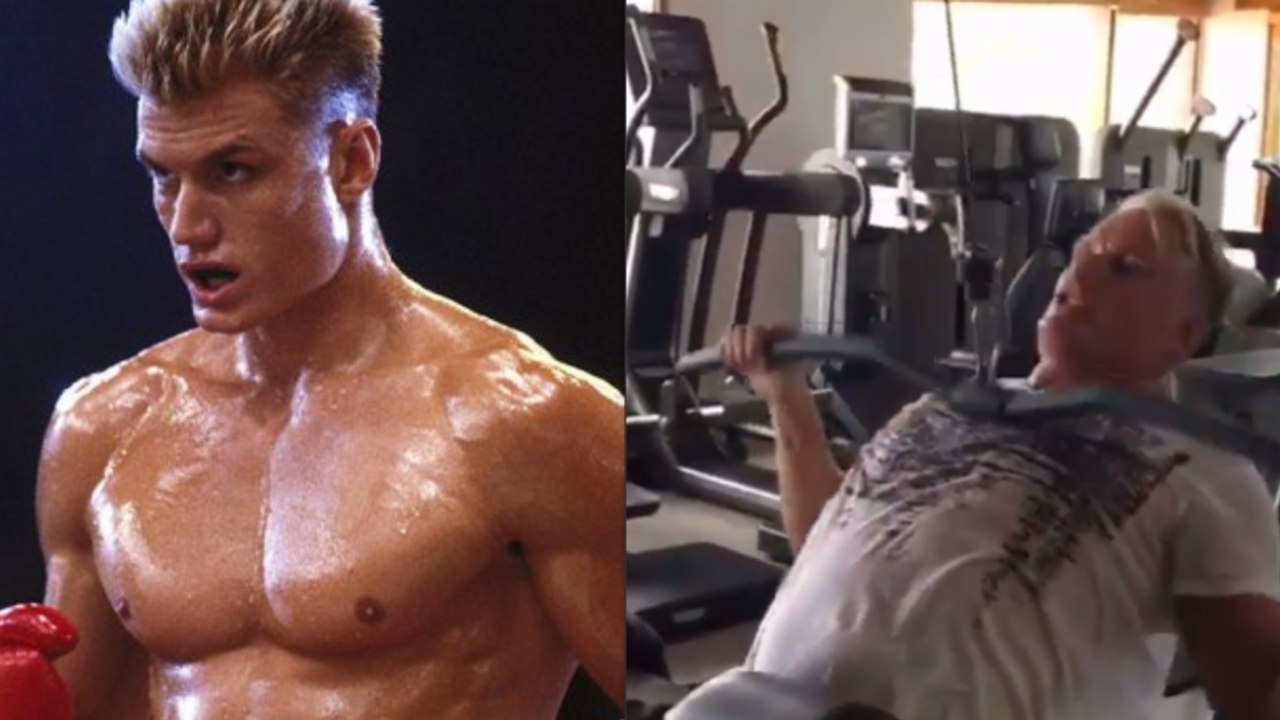 Da Ivan Drago naht, bereitet Dolph Lundgren sich vor und ist in Topform! Sein Workout ist richtig krass!