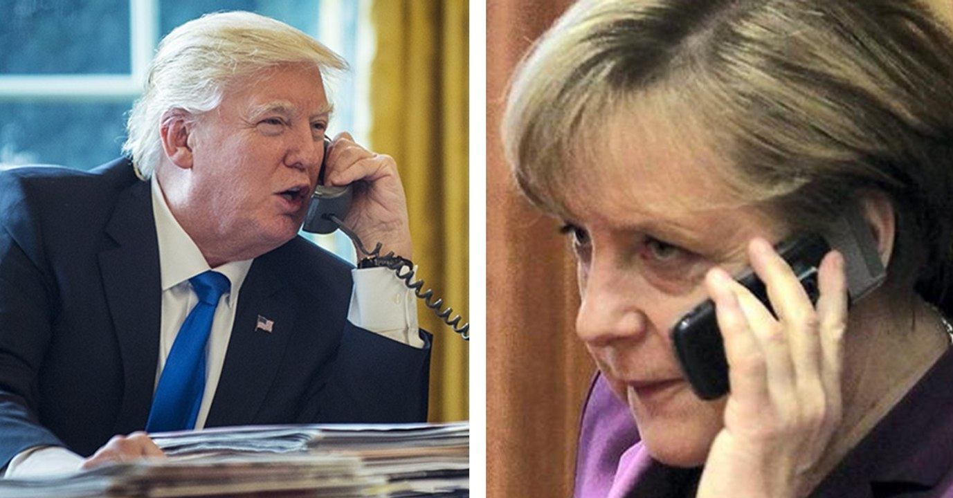 Mit 4 Tagen Verspätung gratuliert Trump Merkel zu ihrem Wahlsieg