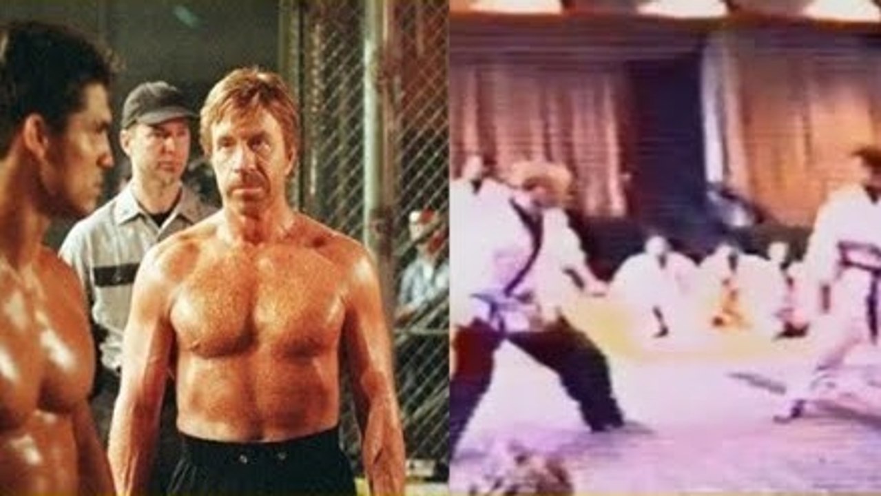 Seltene Bilder von einem Kampf zwischen Chuck Norris und Rickson Gracie