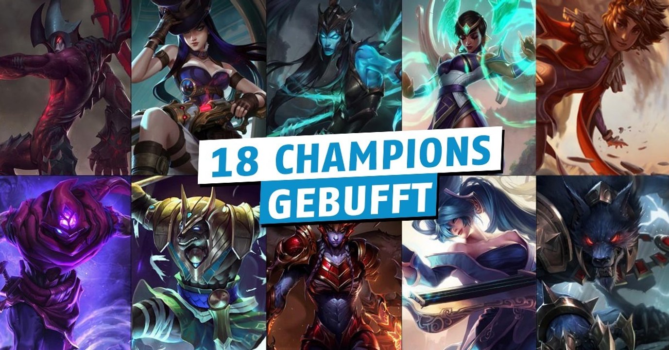League of Legends: Mit dem kommenden Patch wird es Buffs geben, die den Schaden von fast 20 Champions betreffen