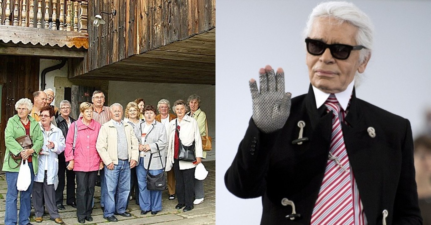 Karl Lagerfeld zu Besuch in Hamburg