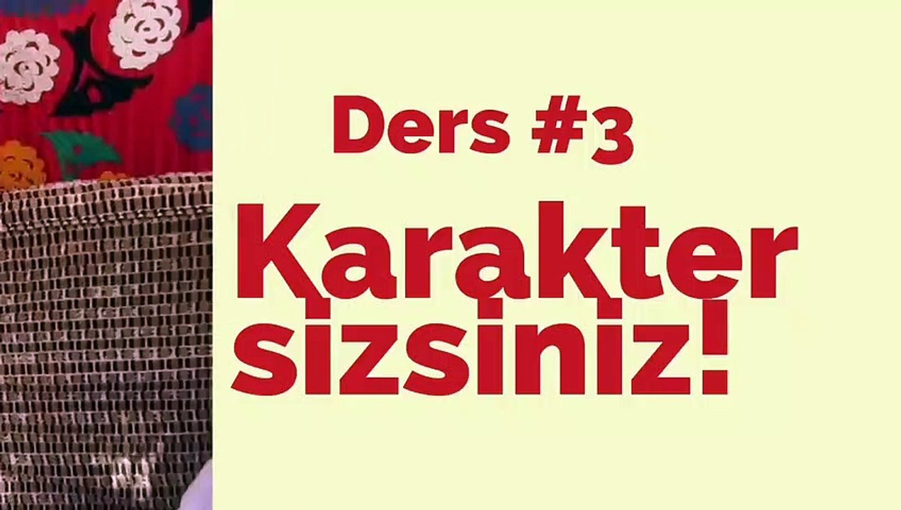 Cici Babam Teaser -  İleri Oyunculuk Teknikleri: Karakter Sizsiniz!