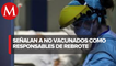 Confirma Salud Tamaulipas que los no vacunados elevaron las cifras de contagios