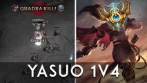 League of Legends : Yasuo humilie ses adversaires en 1v4