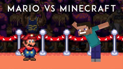 Mario : Minecraft se moque de Mario et lui explique qu'il est ringard