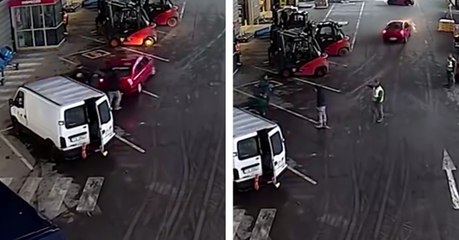 Gabelstapler stoppen dreiste Diebe