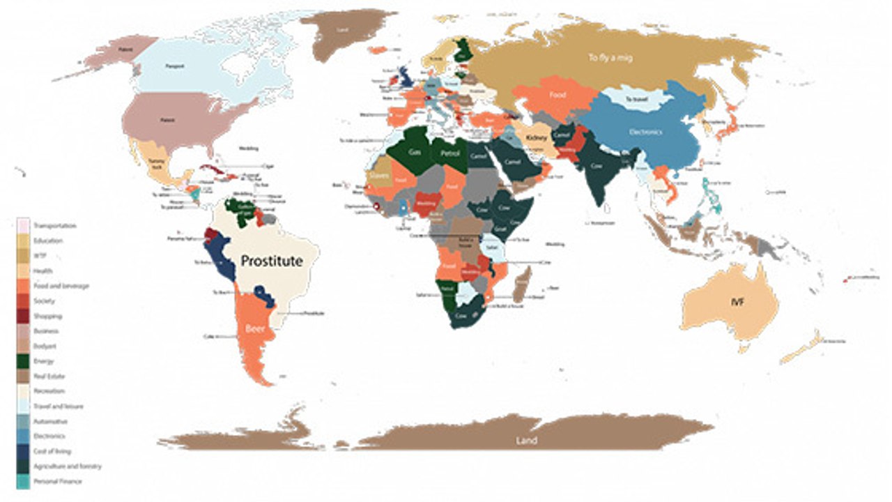 Google-Suche: Welche Wörter werden in welchem Land am meisten gesucht?
