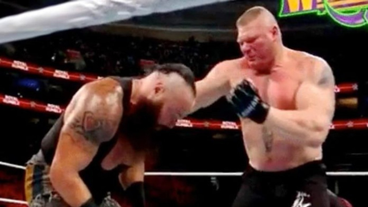 Unerlaubter faustschlag: brock lesnar vergisst, dass er catcher ist