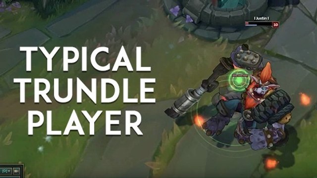 League of Legends : un joueur typique de Trundle qui troll ses adversaires