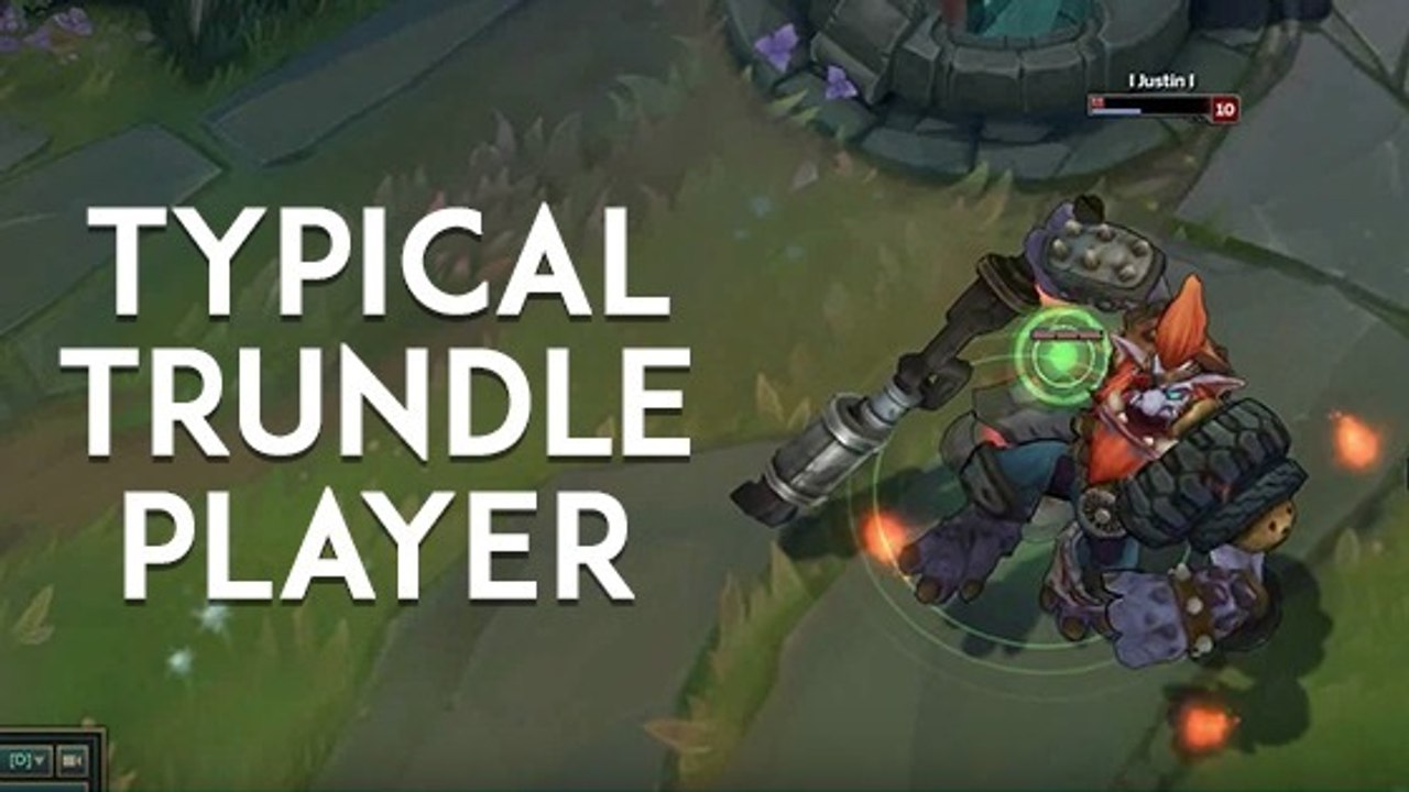 League of Legends : un joueur typique de Trundle qui troll ses adversaires
