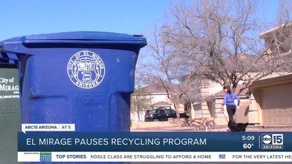 El Mirage suspending recycling program