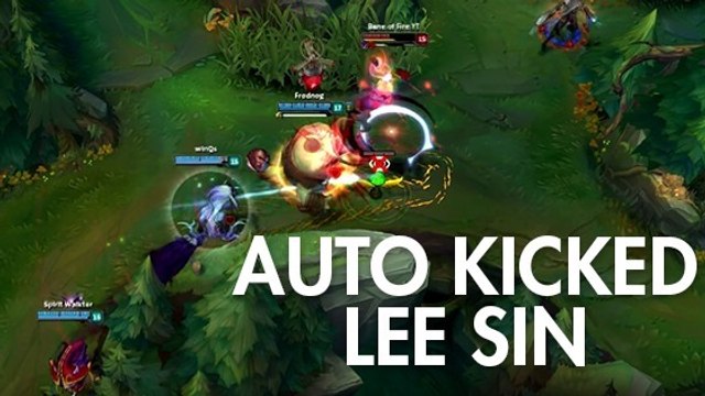 League of Legends : vous êtes vous déjà auto kické avec Lee Sin ?