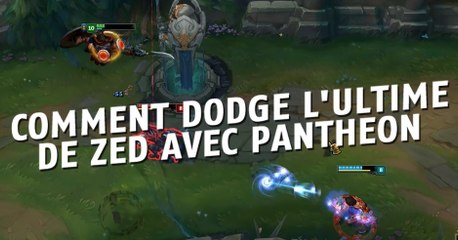 League of Legends : comment dodge l'ultime de Zed avec Pantheon sans aucun objet
