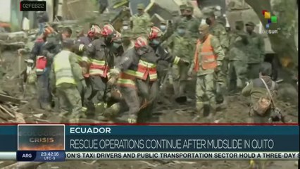 Ecuador: Rescue operations continue ffter landslide