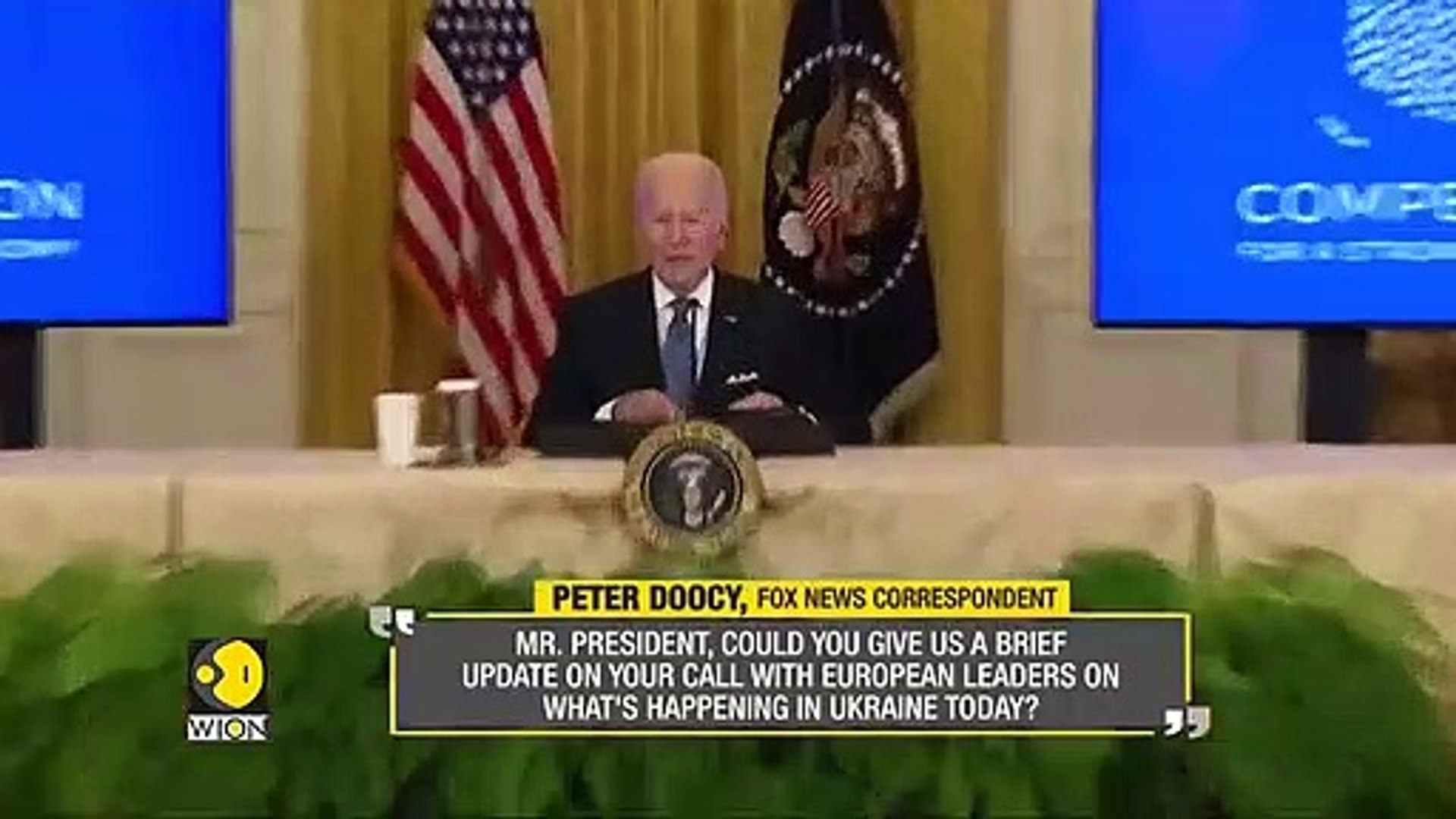 US President Joe Biden caught cursing journalist on hot microphone - Latest English News - WION News