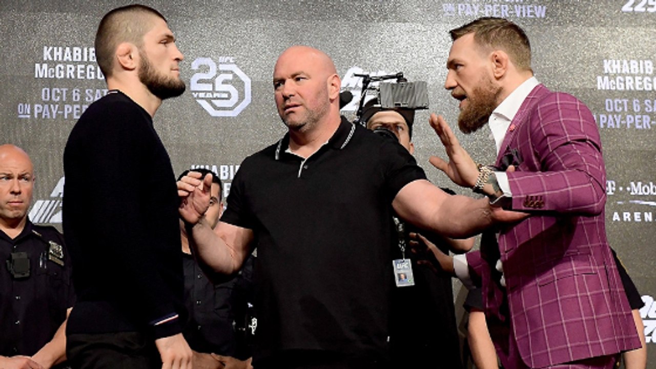 Bereit für den Kampf: Conor McGregor und Khabib Nurmagomedov lassen Punchline-Gewitter los!