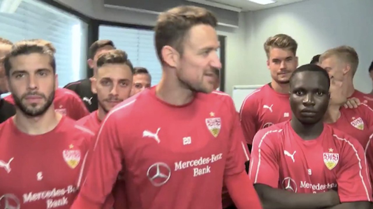 VfB-Stuttgart-Spieler drehen Video, das zur WM um die Welt geht!