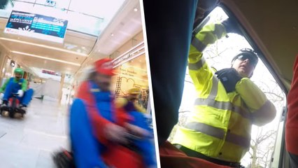 Arrêtés par la police après une course Mario Kart IRL dans un centre commercial
