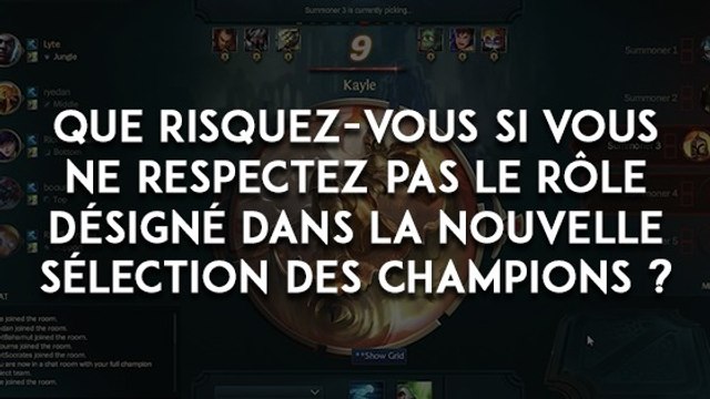 League of Legends : suivez votre rôle absolument ou vous serez banni