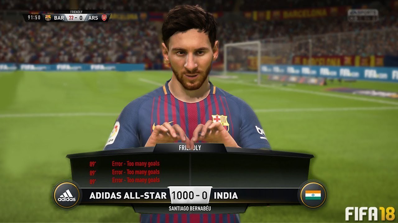 FIFA 18: Was passiert, wenn man 1000 Tore in einem Spiel schießen will?