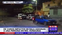 De varios impactos de bala le quitan la vida a una persona en la res. Honduras