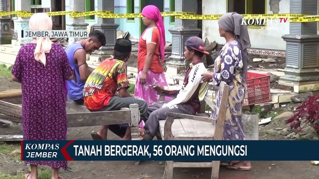 56 Orang Mengungsi Karena Rumah Retak Akibat Pergerakan Tanah