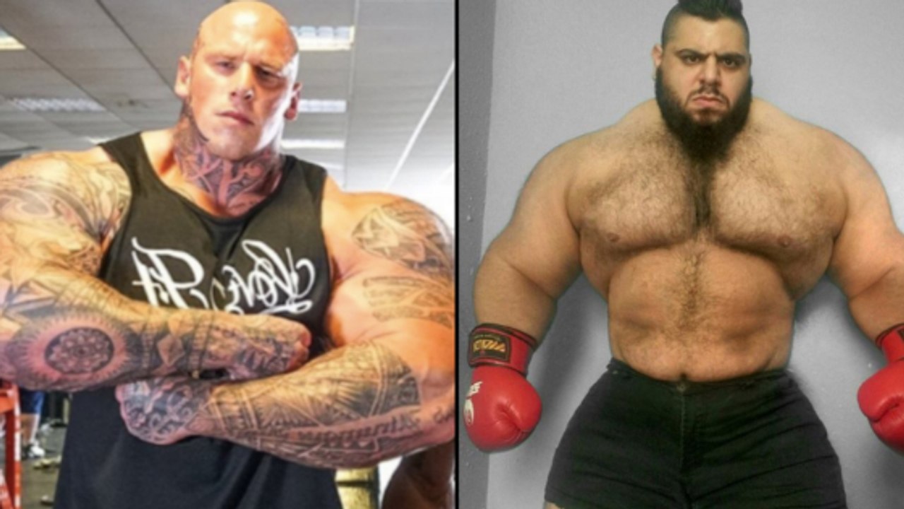 Nightmare vs. Hulk: Zwei Bodybuilder begegnen sich im MMA-Käfig!