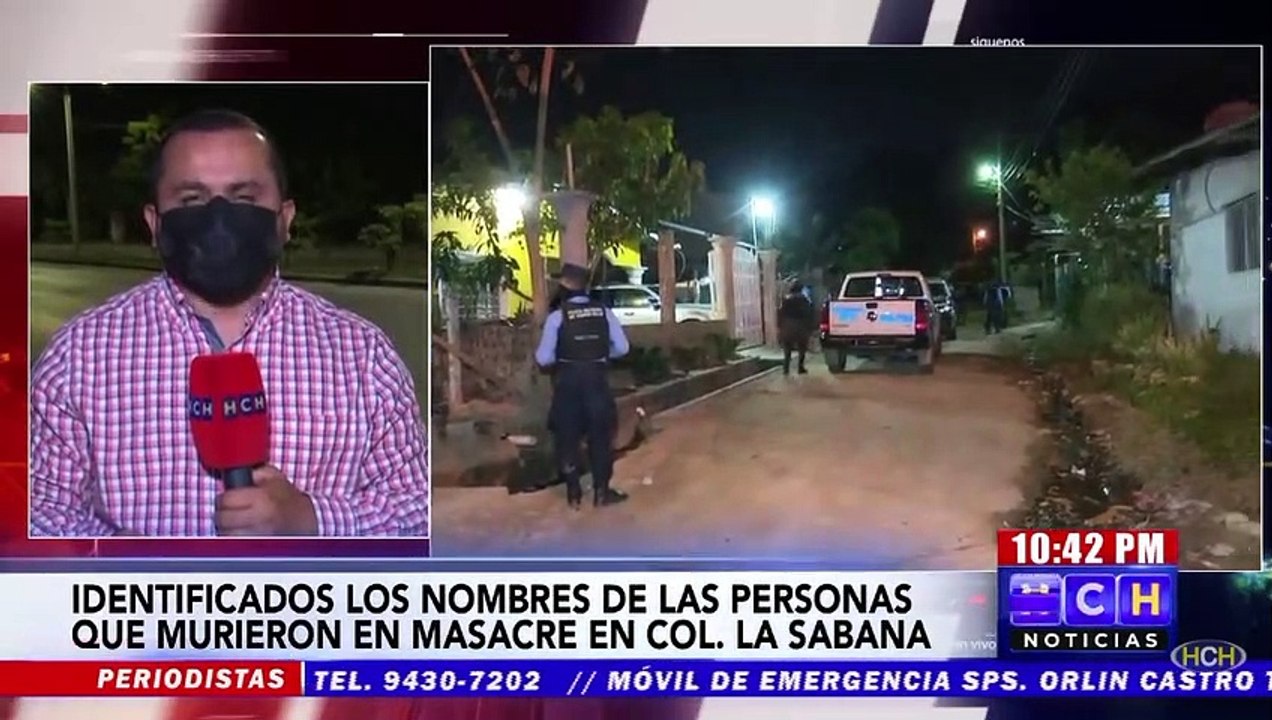 Sicarios ultiman a tres personas en la colonia Sabana del sector Cemcol de SPS