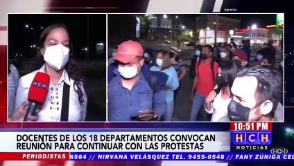 Docentes interinos protestan y piden que les atiendan en la capital