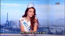 Miss France 2012 est très émue sur le plateau de Jean-Pierre Pernaut dans le Zapping people