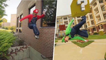 Mario : une séance de parkour dans la peau du plombier