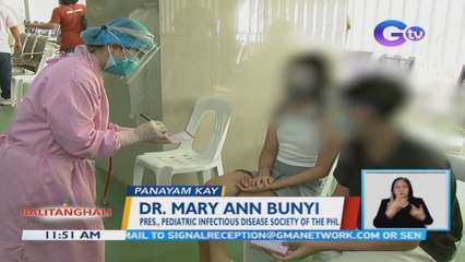 Panayam kay Dr. Mary Ann Bunyi, Pres., Pediatric Infectious Disease Society of the PHL (February 03, 2022) | BT