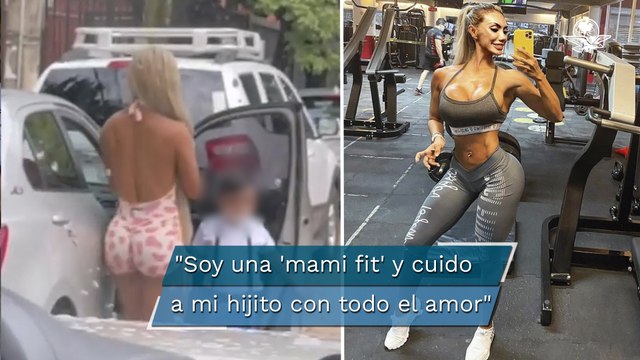 Madre acude a dejar a su hijo en ropa ajustada y levanta polémica