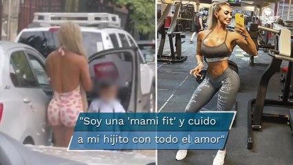 Madre acude a dejar a su hijo en ropa ajustada y levanta polémica
