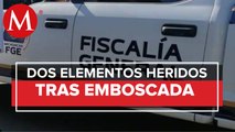 En Quiroga, Michoacán dos elementos de la Fiscalía fueron emboscados