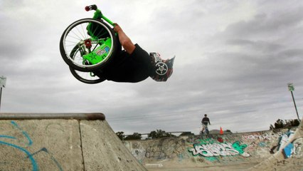 Aaron Fotheringham est un véritable rider en fauteuil roulant