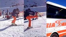 Un skieur professionnel pète les plombs contre un bus