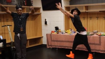Justin Bieber et son équipe s'éclatent sur la chanson Push it dans cette vidéo hilarante