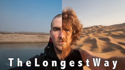 Il se filme durant sa traversée de la Chine à pieds et ne se rase pas