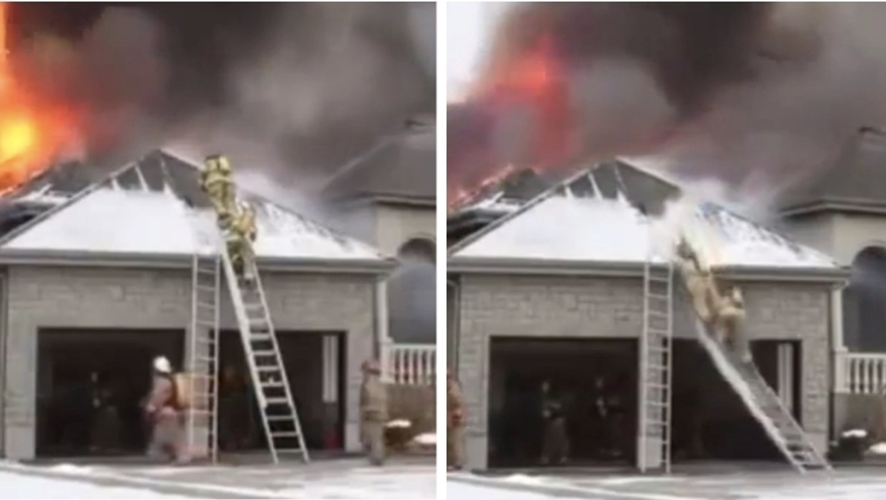 Ces pompiers ont passé un sale quart d’heure. Et pas à cause du feu