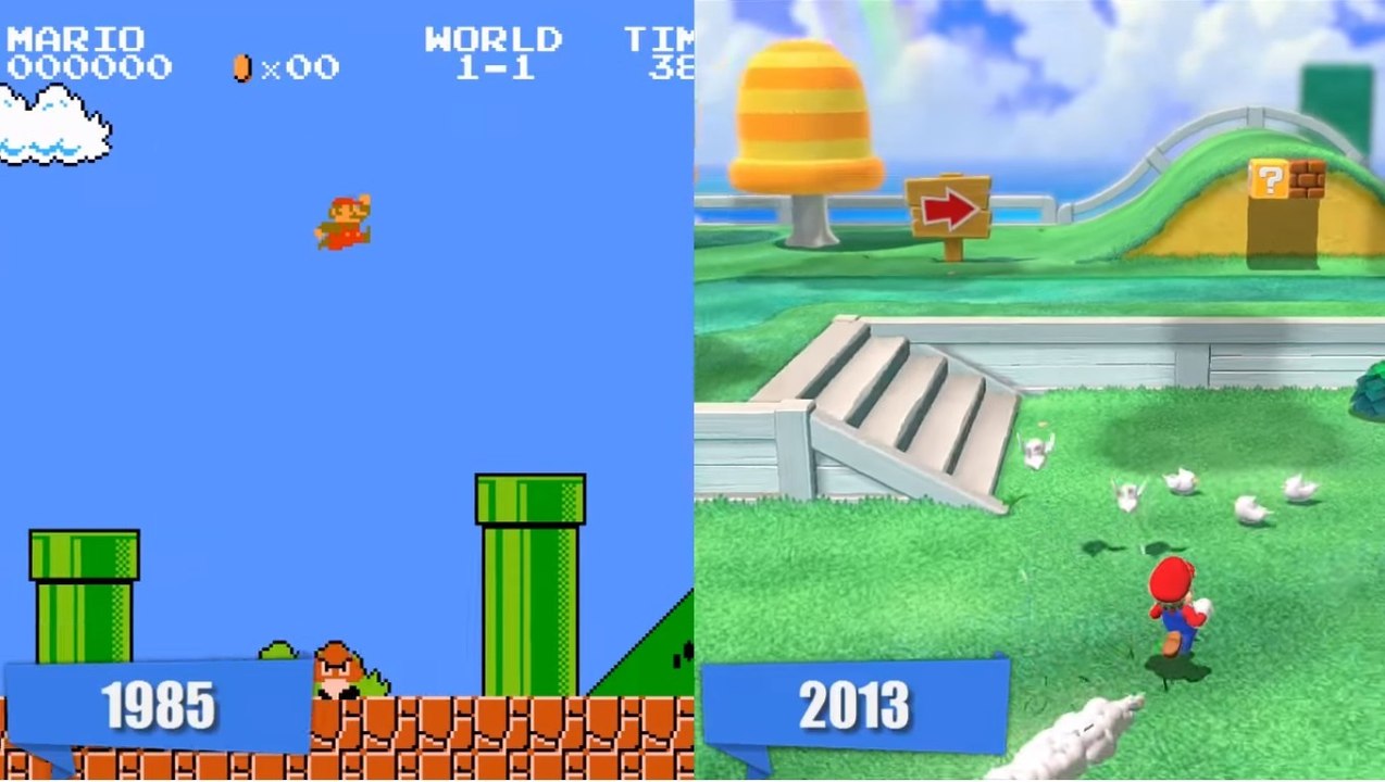 Mario : découvrez la superbe évolution graphique de tous les épisodes