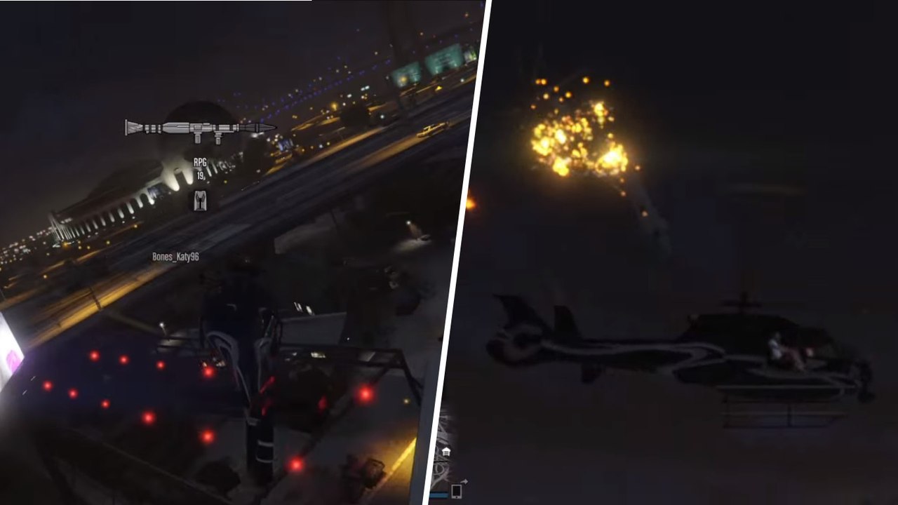 GTA 5 : depuis un hélicoptère il réussit le tir le plus chanceux de sa vie