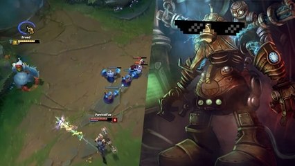 League of Legends : Nunu découvre une technique hilarante pour éviter tous les skillshots de Lux