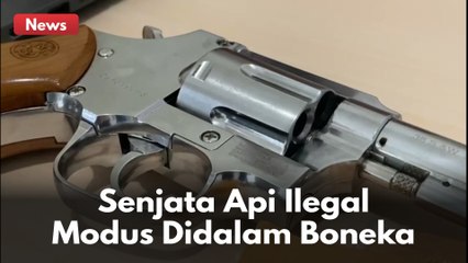 LIHAT PENAMPAKAN PRIA  PEMILIK SENJATA API ILEGAL, MODUS KIRIM BONEKA LEWAT JNE !!