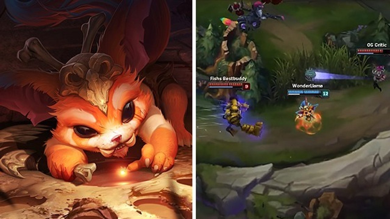 League of Legends : comment bait toute l'équipe adverse avec Gnar pour prendre un seul creep