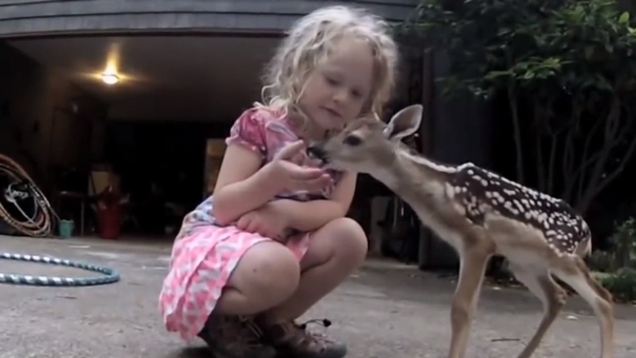 Cette petite fille a fait une incroyable rencontre. Découvrez cette amitié hors du commun