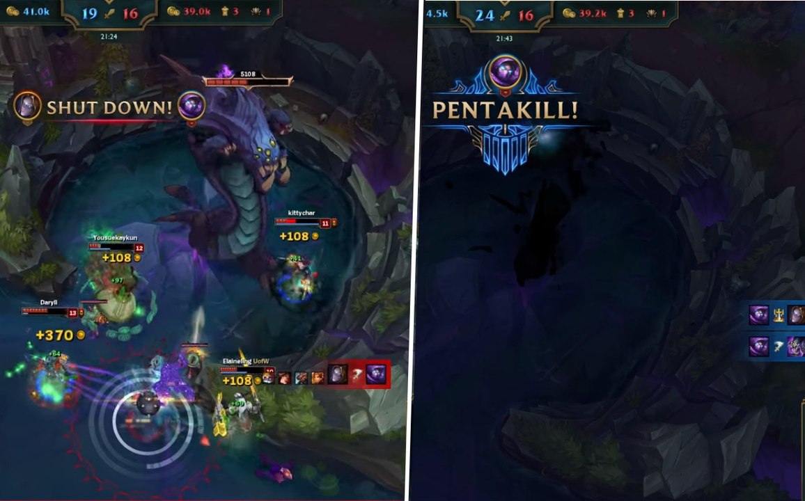 League of Legends : mort, il arrive à prendre un pentakill et à voler la Baron avec Malzahar