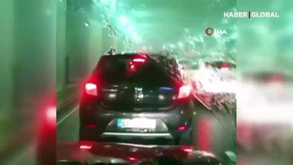 Esenyurt'ta asker eğlencesi gerçekleştiren dolmuşçular tüneli kapattı, trafikte korku saçtı