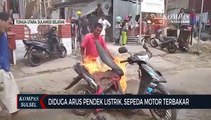 Diduga Arus Pendek Listrik, Sepeda Motor Terbakar