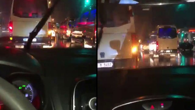 Dolmuşçular tünel kapatıp asker eğlencesi yaptı